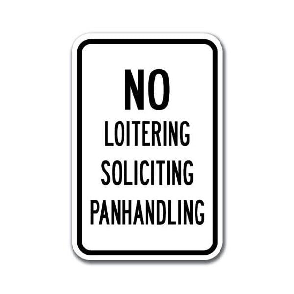 Signmission Safety Sign, 12 in Height, Aluminum, No Solicting - No L Or A-1218 No Solicting - No L Or - main